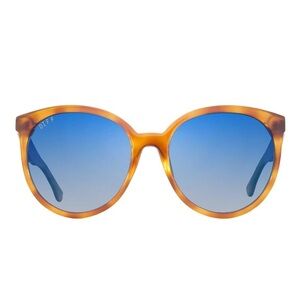DIFF Eyewear Cosmo Polarized Sunglasses with Honey Tortoise Frame HT-BF40PS